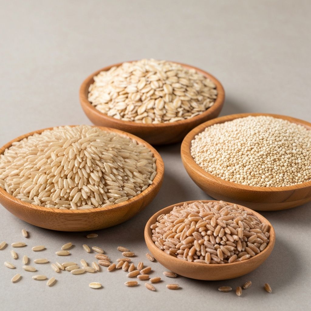 Whole grains and nutritious foods